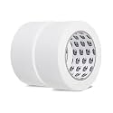 Bates- White Gaffers Tape 2 Inch x 23 Yards, 2 Pack, White Gaffer Tape 2 inch, Polyethylene-Coated Cloth, Non-Reflective, No Residue