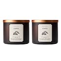 Bath &amp; Body Works 3-Wick Candle, Leaves Scent, 2 Pack