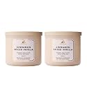 Bath &amp; Body Works 3-Wick Candle, Cinnamon Spiced Vanilla Scent, 2 Pack