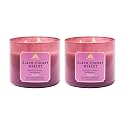 Bath &amp; Body Works 3-Wick Candle, Black Cherry Merlot, Soy Wax Blend, 2 Pack
