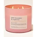 Bath & Body Works Pink Lavender & Espresso 3-Wick Candle | Long-Lasting Home Fragrance | Soy Wax Blend | Bedroom & Living Room Decor | Jar Candles for Gifting|Burn Time - Upto 45 Hours| 411 g / 14.5 oz