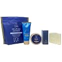 Bath & Body Works Spa Helping Hands True Blue Spa Gift - Super Rich Hand Cream, 60 Second Manicure Hand Scrub and 4-sided nail buffer - Travel Size - with a Natural Oats Sample Soap
