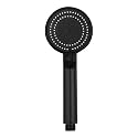 BATH GURU BGBHS001 ABS 9 Inch High Pressure Multi Function 5 Mode Spray Handheld Shower for Bathroom Black Round (Hand Shower Head Only)(Matt Finish)