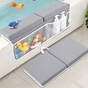 Bath Kneeler and Elbow Rest Pad Set, Gray 1.6" Thick