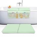 Baby Bath Kneeler and Elbow Rest Pad Set, 2-Inch Thick, Green