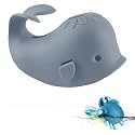 Bath Spout Cover for Bathtub - Protects Baby from Bumping Head During Bathing Time Baby Faucet Cover Universal Faucet Protective Cover Whale Design (Gray Set)