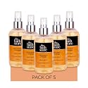 The Bath Store Mandarin Orange Body Mist - Refreshing Fragrance (Women and Men) | Long-Lasting Scent - 200ml (Pack of 5)