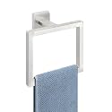 Bath Towel Ring, Square SUS304 Stainless Steel Hand Towel Holder for Bathroom, Modern Towel Hanger for Bath, Kitchen, 2-Inch Drill Base, Brushed Nickel