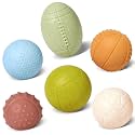 Bath Toys, Soft Sport Sensory Balls for Toddlers Boys Girls No Hole Wheat Straw Soft Montessori Toys for Babies 6 Months+, Swimming Pool Beach Shower Baby Toys