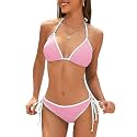 Bathing Suits for Women High Waisted Swimsuits Tummy Control Two Piece Tankini Ruffled Top with Swim Bottom Bathing Suits