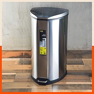 bathla accord black step dustbin for home office amp kitchen - 5 litres  heavy-duty step bin with foot pedal  durable amp hands-free waste bin