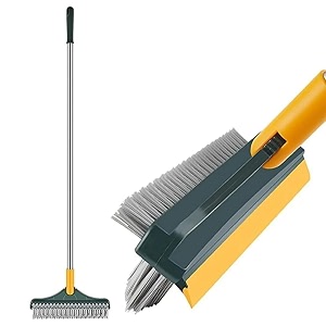 Bathroom Cleaning Brush with Wiper Tiles Cleaner