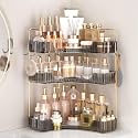 Bathroom Counter Organizer 3-Tier Corner Organizer with Hooks