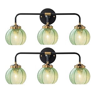 Bathroom Light Fixtures Over Mirror Mid Century