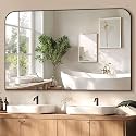 Bathroom Mirror Wall Mirrors Black Metal Framed