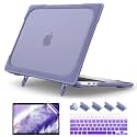 Batianda Heavy Duty Case for MacBook Air 13 Inch 2018-2020, Lavender Gray