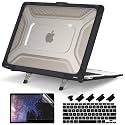 Batianda HexArmor Case for MacBook Air 13 Inch 2018-2020, Black