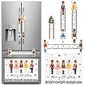 Batiyeer 5 Pcs Christmas Fridge Handle Covers Set, Nutcracker