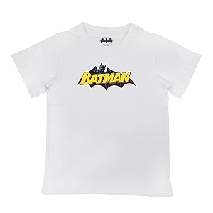 BATMAN Boys Cartoon Regular Fit Tshirt