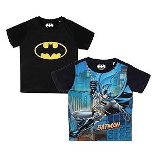 BATMAN Boys Cartoon Regular Fit Tshirt