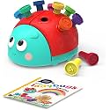 Battat Education – Fine Motor Peg Toy for Toddlers & Kids, Montessori Educational Developmental Learning Ladybug with Colorful Stacking Fun, Early Skills Development Toy for Preschoolers 18+ months