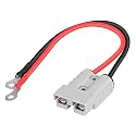 Battery Adapter Cable 10AWG for C20 C30 C35 C40 Charger, O-Type Terminal to Anderson SB-50 Connector Cable for Car Motor Tractor
