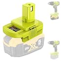 Battery Adapter for Dewalt to Ryobi Battery Adapter, ConvertDewalt 20V Llithium Battery to Ryobi 18V P107 P108 Battery