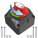 Battery Disconnect Switch 12V Master,12V-48V Battery Shut Off Switch 275Amps High Current for Car Marine Boat RV Vehicles(On/Off)