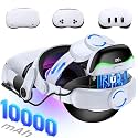 KawayeReal Battery Head Strap for Meta Quest 3/Quest 3S/Quest 2, with Magnetic Hot-Swappable & Detachable 10000mAh Battery Pack, Extends 3–5H Playtime, Comfortable VR Headset Strap for Oculus - MQ4003
