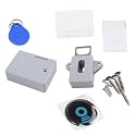 Battery IC Card Sensor Digital Cabinet Lock Drawer Lock File Cabinet Smart Lock DIY Keyless Cabinet Drawer Lock Without Perforate Hole for Drawers, Cabinet, Doors, Wardrobe