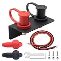 Battery Jump Post Starter Easy Charging with Bracket Cover Jump Post Set Terminals Relocation Kit Power Connection