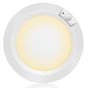 Battery Operated Motion Detector LED Lights - Indoor, 210LM, 3000K, Warm White for Stairwell, Laundry Cabinet, Hallway, Bathroom
