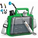 Battery Powered Garden Sprayer 1.8 Gallon, Lightweight Electric Weed Sprayer with Telescopic Wand &amp; Adjustable Nozzles, Portable Yard Sprayer for Plant Watering, Lawn Care, Fertilizing (1.9gal)