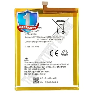 the battery store original battery for tecno i5 model bl-39ct 4000mah with 1 year warranty 39ct -1 year warranty