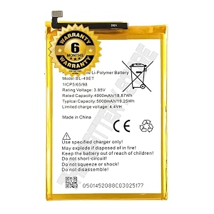 the battery store original bl-49et battery for tecno pouvoir 3 air lc6 battery with 6 month warranty and high capacity battery backupfor bl-49et
