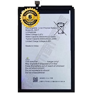 the battery store original bl-58ct battery compatible with tecno spark 7 kf6j 58506000 mah battery with 1 year warranty and high capacity battery backup for bl-58ct