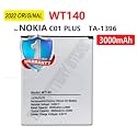 THE BATTERY STORE Original WT140 3000mAh Battery for Nokia C01 Plus TA-1396 Mobile Phone Battery with 6 Months Warranty (WT-140-1 Year Warranty)