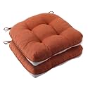 Battilo Chair Cushions for Dining Chairs, 2 Pack, 15.5"x15.5"x4", Caramel