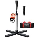 Batting tee for baseball&softball|Heavy Base|Adjust 25-47"|hand-rolled top