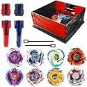 ASVEXKW Battling Set, Spinninning Top Burst Toy Combat Battling Game Set, Spinning &amp; Launchers Stadium, Birthday Gift for Boys, bx 8 Spinning Tops