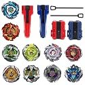 ASVEXKW Battling Set, Spinninning Top Burst Boy Combat Battling Game Set, Spinning &amp; Launchers, Greats Birthday Gift for Boys, 8 &amp; 10 Spinning Tops