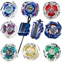 ASVEXKW Battling Set, Spinninning Top Burst Boy Combat Battling Game Set, Spinning & Launchers, Greats Birthday Gift for Boys, 8 & 10 Spinning Tops