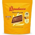 Bauducco Choco Biscuit Cookies, Chocolate-Covered, Individually Wrapped, 19 oz Pouch (Pack of 30)