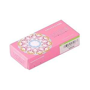 bausch amp lomb lacelle circle green monthly disposable contact lens 2 lens pack -1000