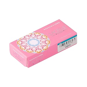 bausch amp lomb lacelle circle aqua monthly disposable contact lens 2 lens pack -1000