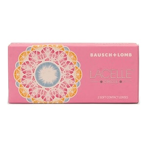 bausch amp lomb lacelle circle green monthly disposable contact lens 2 lens pack -300