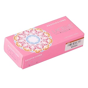 bausch amp lomb lacelle circle brown monthly disposable contact lens 2 lens pack -375