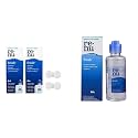 Bausch & Lomb Renu 60ml (2-Pack) With 2 Anti Bacterial Lens Case & Bausch & Lomb Renu Fresh Multipurpose Solution - 120 Ml, Blue
