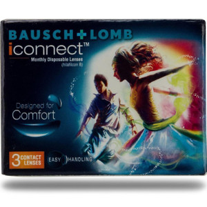 bausch  lomb monthly disposable -4 contact lenses pack of 3