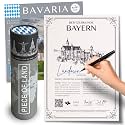 Bavarian Gifts | Real Piece of Bavaria | Highly Unique Gift idea | Blank Certificate to Write in The Name of Your Choice | Munich | Octoberfest | Oktoberfest